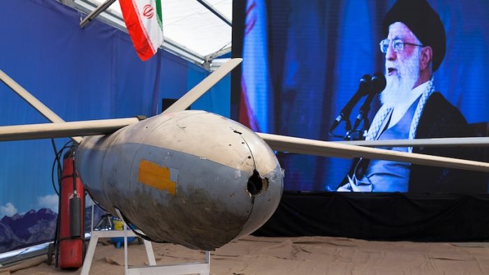 Tehran Iran - September 9, 2019, Military Museum, Israeli spy drone on display at the Iranian Military Museum,